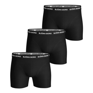 Björn Borg Sammy Solid Kalsong svart, 3-pack